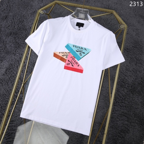 Prada T-Shirts Short Sleeved For Men #1199794 $32.00 USD, Wholesale Replica Prada T-Shirts