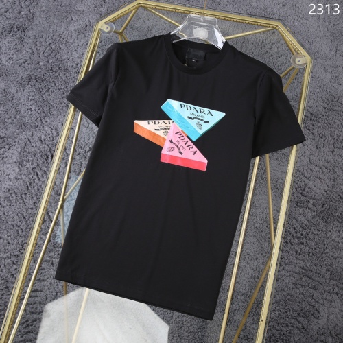 Prada T-Shirts Short Sleeved For Men #1199795 $32.00 USD, Wholesale Replica Prada T-Shirts