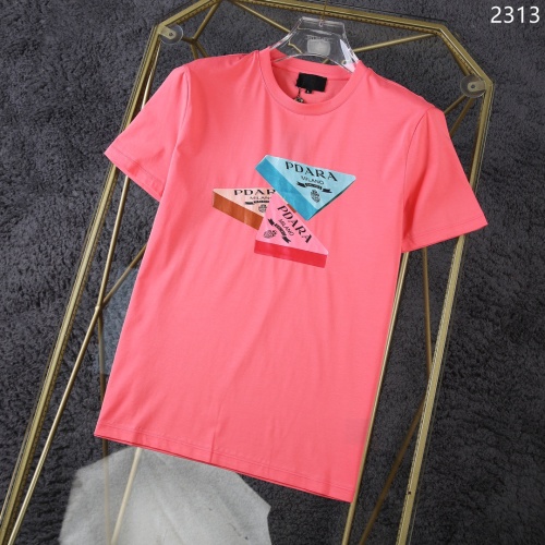 Prada T-Shirts Short Sleeved For Men #1199796 $32.00 USD, Wholesale Replica Prada T-Shirts