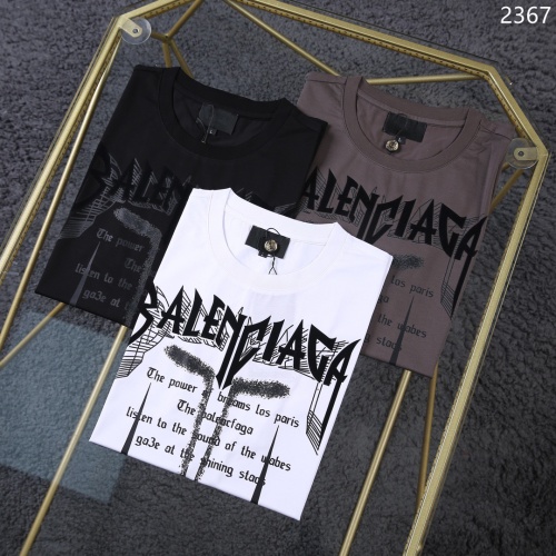 Replica Balenciaga T-Shirts Short Sleeved For Men #1199810 $32.00 USD for Wholesale