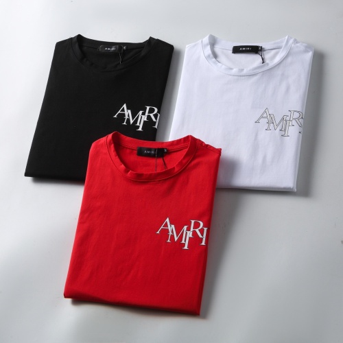 Replica Amiri T-Shirts Short Sleeved For Men #1199839 $25.00 USD for Wholesale