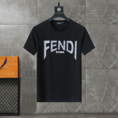 Fendi T-Shirts Short Sleeved For Men #1199906 $25.00 USD, Wholesale Replica Fendi T-Shirts