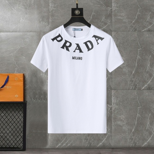 Prada T-Shirts Short Sleeved For Men #1199907 $25.00 USD, Wholesale Replica Prada T-Shirts