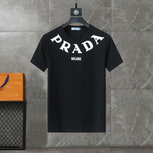 Prada T-Shirts Short Sleeved For Men #1199908 $25.00 USD, Wholesale Replica Prada T-Shirts
