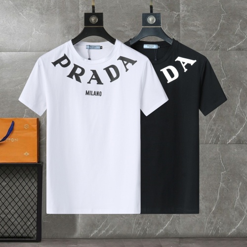 Replica Prada T-Shirts Short Sleeved For Men #1199908 $25.00 USD for Wholesale