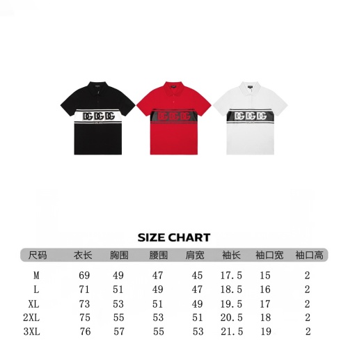 Replica Dolce & Gabbana D&G T-Shirts Short Sleeved For Men #1200038 $39.00 USD for Wholesale