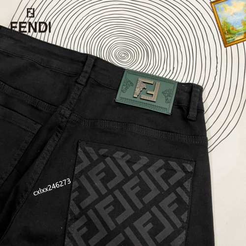 Replica Fendi Jeans For Men #1200100 $48.00 USD for Wholesale