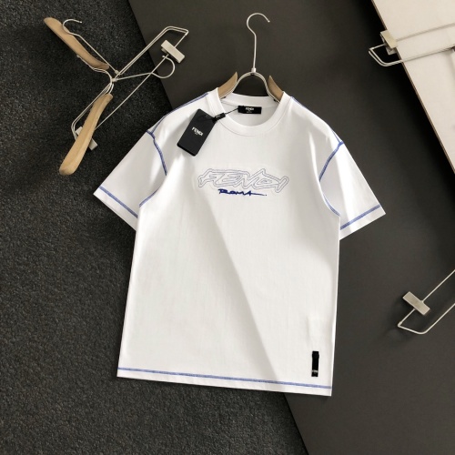 Fendi T-Shirts Short Sleeved For Men #1200271 $60.00 USD, Wholesale Replica Fendi T-Shirts