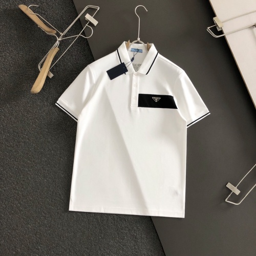 Prada T-Shirts Short Sleeved For Men #1200468 $60.00 USD, Wholesale Replica Prada T-Shirts
