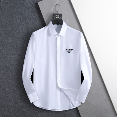 Prada Shirts Long Sleeved For Men #1200652 $40.00 USD, Wholesale Replica Prada Shirts