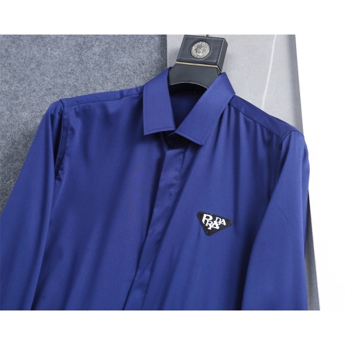 Replica Prada Shirts Long Sleeved For Men #1200668 $40.00 USD for Wholesale