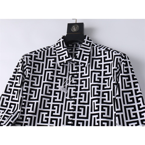 Replica Balmain Shirts Long Sleeved For Men #1200704 $48.00 USD for Wholesale