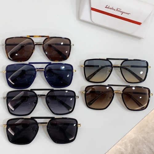 Replica Salvatore Ferragamo AAA Quality Sunglasses #1200706 $45.00 USD for Wholesale