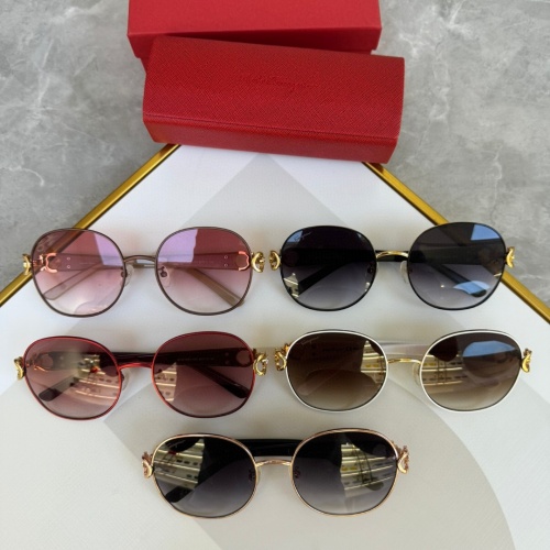Replica Salvatore Ferragamo AAA Quality Sunglasses #1200714 $56.00 USD for Wholesale