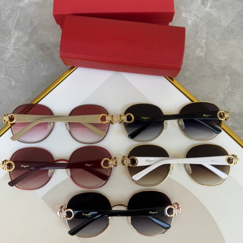 Replica Salvatore Ferragamo AAA Quality Sunglasses #1200714 $56.00 USD for Wholesale