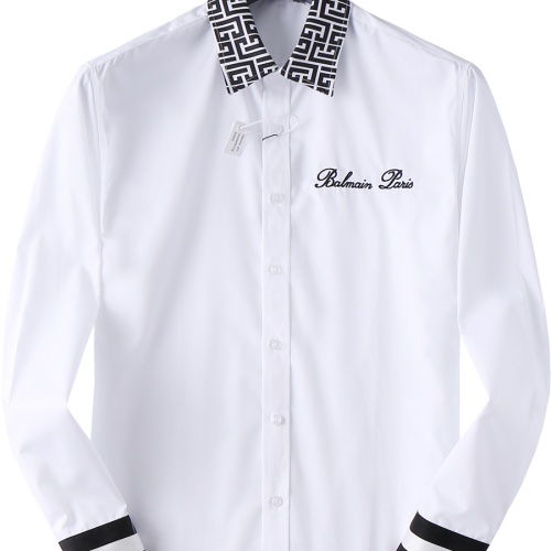 Balmain Shirts Long Sleeved For Men #1200719 $48.00 USD, Wholesale Replica Balmain Shirts
