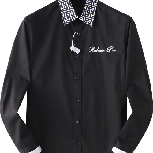 Balmain Shirts Long Sleeved For Men #1200720 $48.00 USD, Wholesale Replica Balmain Shirts
