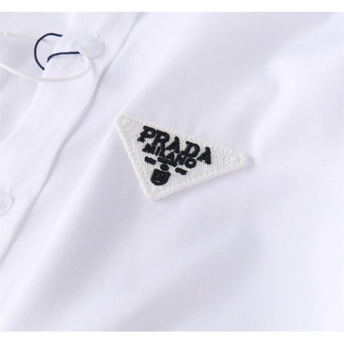 Replica Prada Shirts Long Sleeved For Men #1200721 $48.00 USD for Wholesale