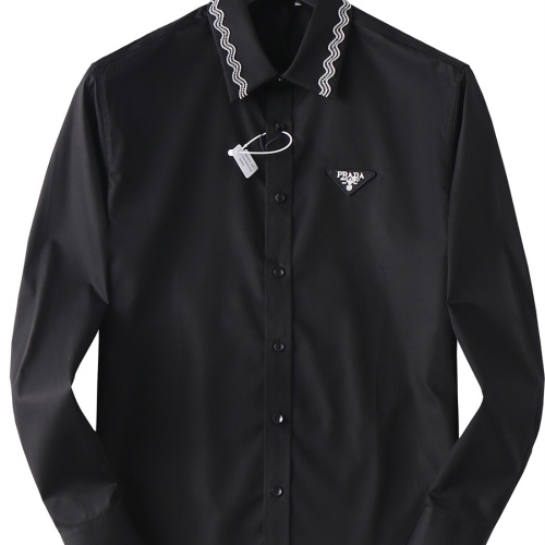 Prada Shirts Long Sleeved For Men #1200722 $48.00 USD, Wholesale Replica Prada Shirts