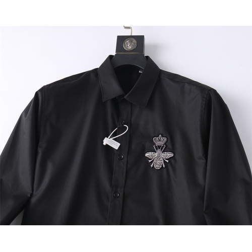 Replica Dolce & Gabbana D&G Shirts Long Sleeved For Men #1200724 $48.00 USD for Wholesale