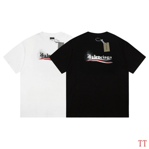 Replica Balenciaga T-Shirts Short Sleeved For Men #1200772 $27.00 USD for Wholesale