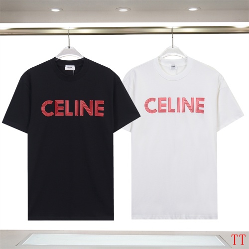 Replica Celine T-Shirts Short Sleeved For Unisex #1200816 $32.00 USD for Wholesale