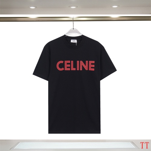 Celine T-Shirts Short Sleeved For Unisex #1200817 $32.00 USD, Wholesale Replica Celine T-Shirts
