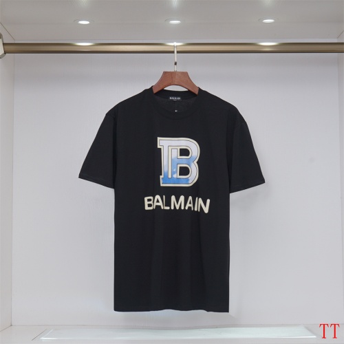 Balmain T-Shirts Short Sleeved For Unisex #1200819 $32.00 USD, Wholesale Replica Balmain T-Shirts