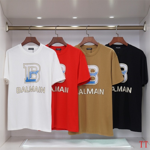 Replica Balmain T-Shirts Short Sleeved For Unisex #1200819 $32.00 USD for Wholesale