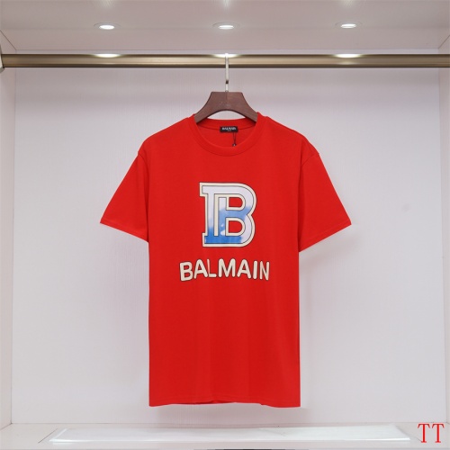 Balmain T-Shirts Short Sleeved For Unisex #1200820 $32.00 USD, Wholesale Replica Balmain T-Shirts
