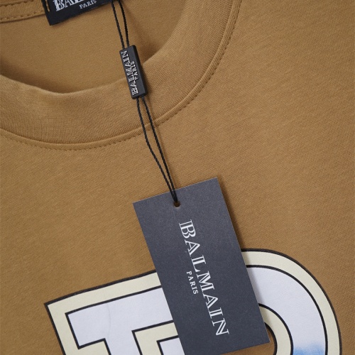 Replica Balmain T-Shirts Short Sleeved For Unisex #1200821 $32.00 USD for Wholesale