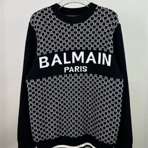 Balmain Sweaters Long Sleeved For Unisex #1200896 $52.00 USD, Wholesale Replica Balmain Sweaters