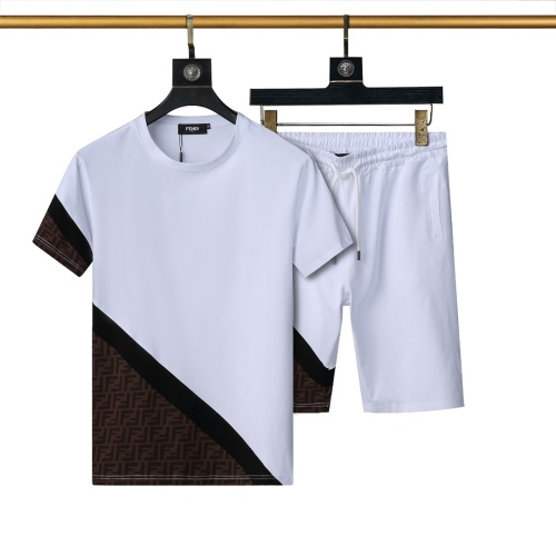 Fendi Tracksuits Short Sleeved For Men #1200940 $45.00 USD, Wholesale Replica Fendi Tracksuits