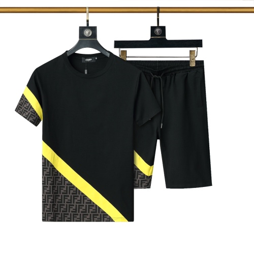 Fendi Tracksuits Short Sleeved For Men #1200941 $45.00 USD, Wholesale Replica Fendi Tracksuits