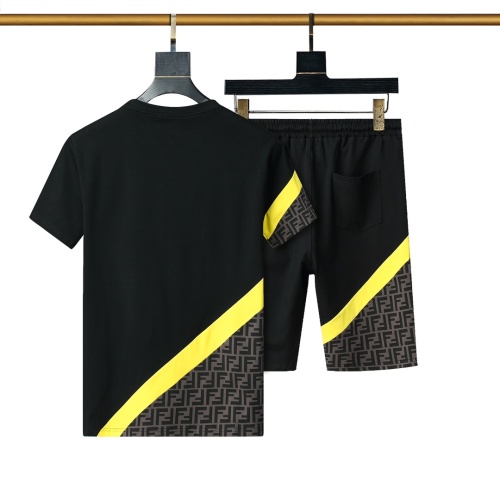 Replica Fendi Tracksuits Short Sleeved For Men #1200941 $45.00 USD for Wholesale