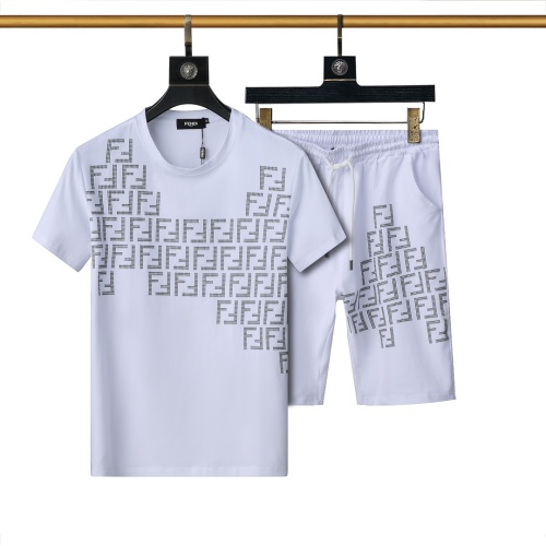 Fendi Tracksuits Short Sleeved For Men #1200942 $45.00 USD, Wholesale Replica Fendi Tracksuits
