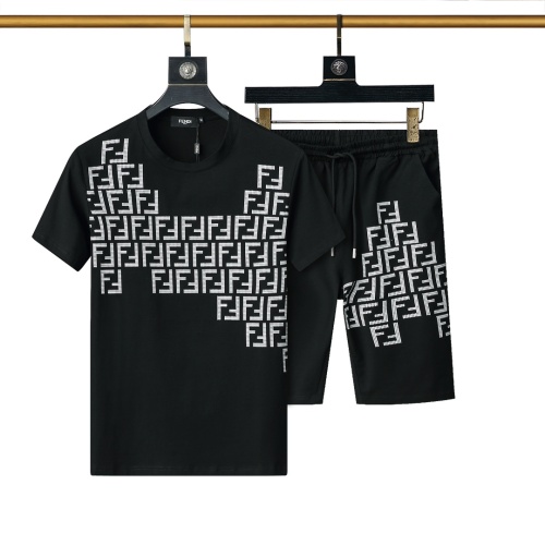 Fendi Tracksuits Short Sleeved For Men #1200943 $45.00 USD, Wholesale Replica Fendi Tracksuits