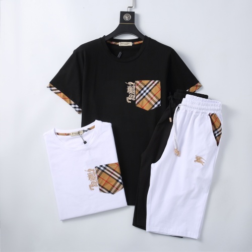 Replica Burberry Tracksuits Short Sleeved For Men #1200959 $45.00 USD for Wholesale