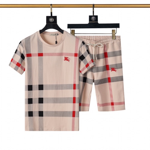 Burberry Tracksuits Short Sleeved For Men #1200970 $45.00 USD, Wholesale Replica Burberry Tracksuits