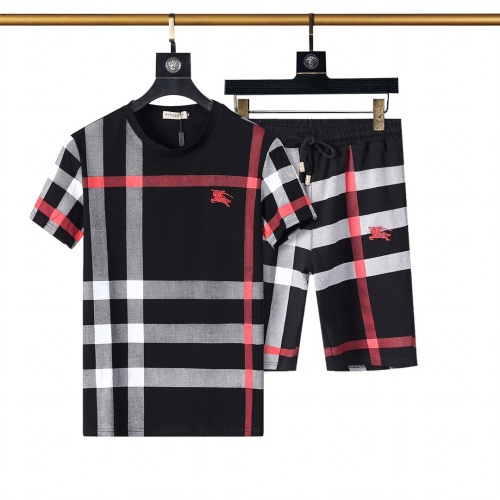 Burberry Tracksuits Short Sleeved For Men #1200971 $45.00 USD, Wholesale Replica Burberry Tracksuits
