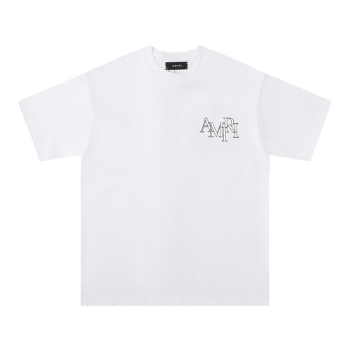 Replica Amiri T-Shirts Short Sleeved For Unisex #1200981 $27.00 USD for Wholesale