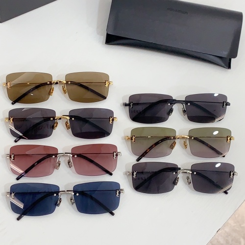 Replica Yves Saint Laurent YSL AAA Quality Sunglasses #1201098 $60.00 USD for Wholesale