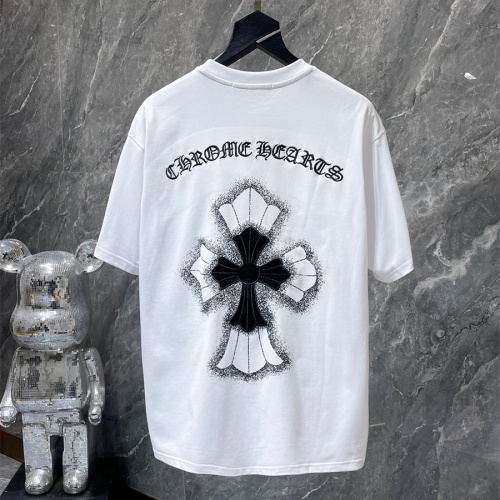 Replica Chrome Hearts T-Shirts Short Sleeved For Unisex #1201244 $36.00 USD for Wholesale