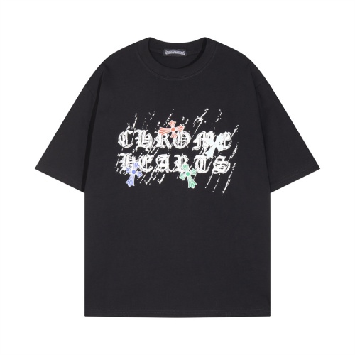 Chrome Hearts T-Shirts Short Sleeved For Unisex #1201545 $45.00 USD, Wholesale Replica Chrome Hearts T-Shirts