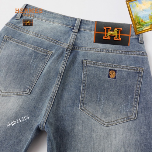 Replica Hermes Jeans For Men #1201554 $40.00 USD for Wholesale