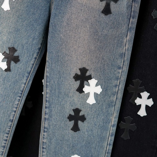 Replica Chrome Hearts Jeans For Men #1201556 $76.00 USD for Wholesale