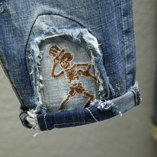 Replica Philipp Plein PP Jeans For Men #1201583 $40.00 USD for Wholesale