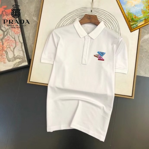 Prada T-Shirts Short Sleeved For Men #1201650 $29.00 USD, Wholesale Replica Prada T-Shirts