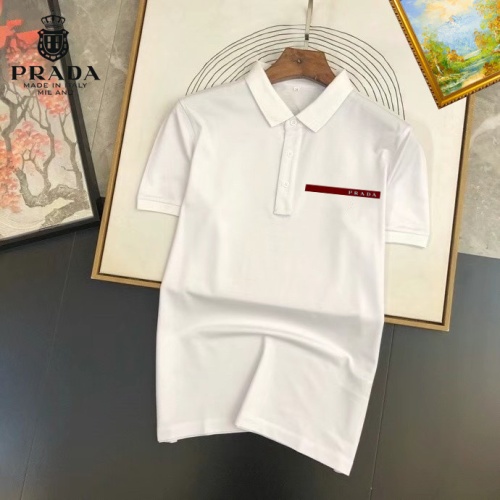 Prada T-Shirts Short Sleeved For Men #1201692 $29.00 USD, Wholesale Replica Prada T-Shirts