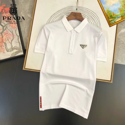 Prada T-Shirts Short Sleeved For Men #1201696 $29.00 USD, Wholesale Replica Prada T-Shirts